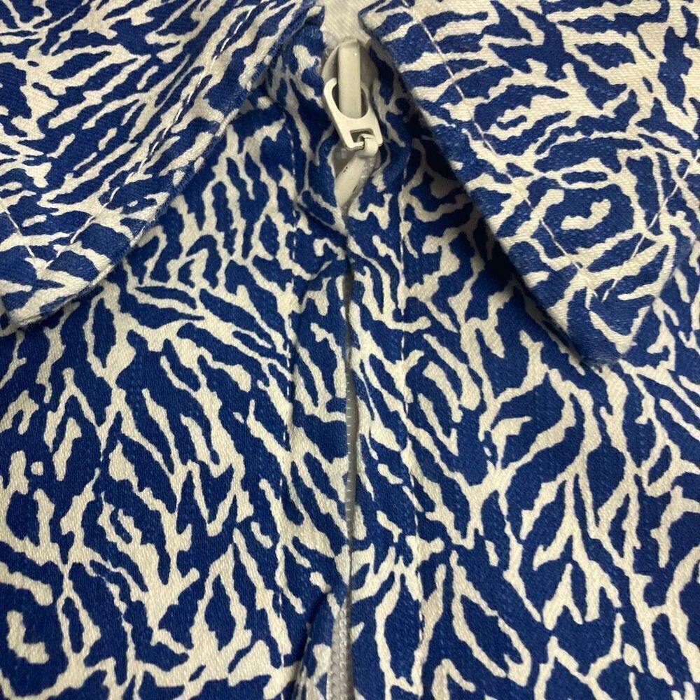 C.D. PETITES Women’s Paisley Jacket Size PXL Blue & White‎ - Picture 7 of 10